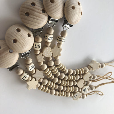 Raw Double Baby Soother Chain | Dummy Clip | Baby Gift | Australia