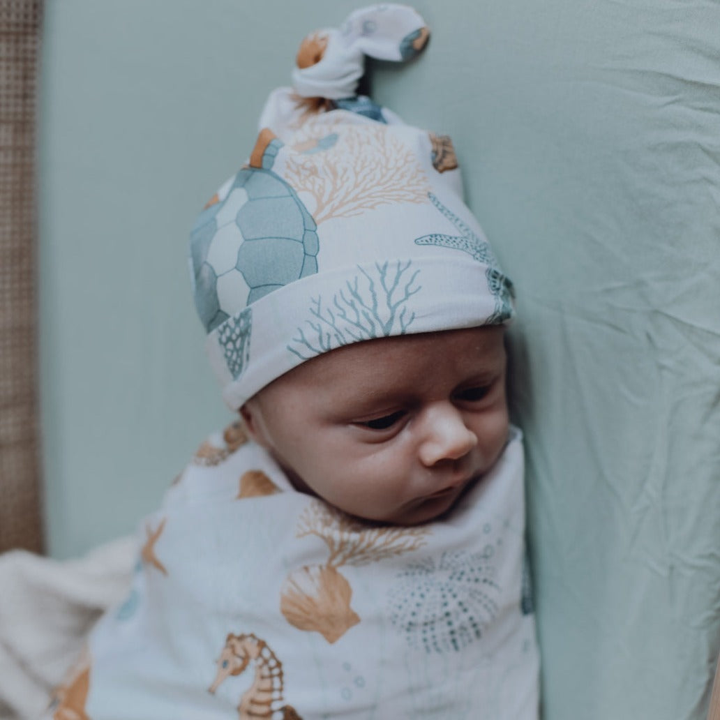 Nautilus Organic Cotton Jersey Swaddle Wrap Baby Jersey Wrap