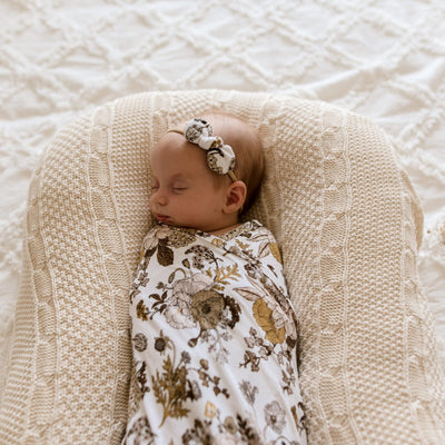 Goldie Blooms Jersey Baby Bow Headband | Baby Present | Wholesale