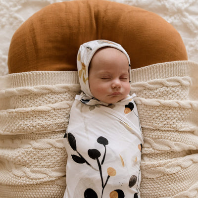 Golden Gum Jersey Bonnet Newborn | Baby Girl Bonnet | Australia