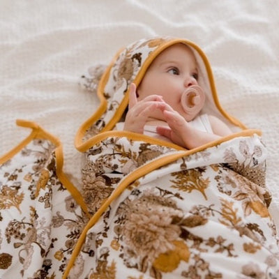 Premium Goldie Blooms Hooded Bath Towel Set | Baby Bath Towels | Wholesale