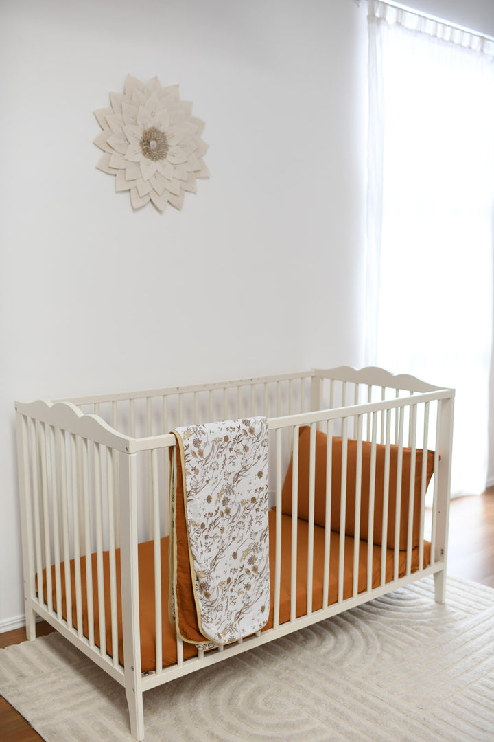 Buy earthy Organic Cotton Jersey Cot/Crib Sheet For baby's