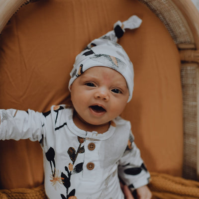 Australia's Best Baby Hat | Golden Gum Knotted Newborn Beanie   