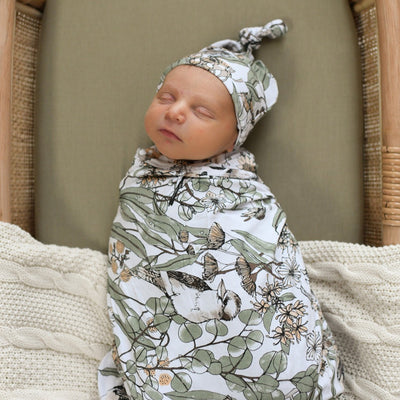 organic cotton jersey baby beanie 