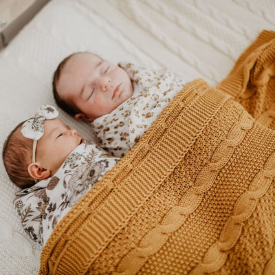 Caramel Knit Blanket | Soft Cotton Blanket | Wholesale Baby Blanket