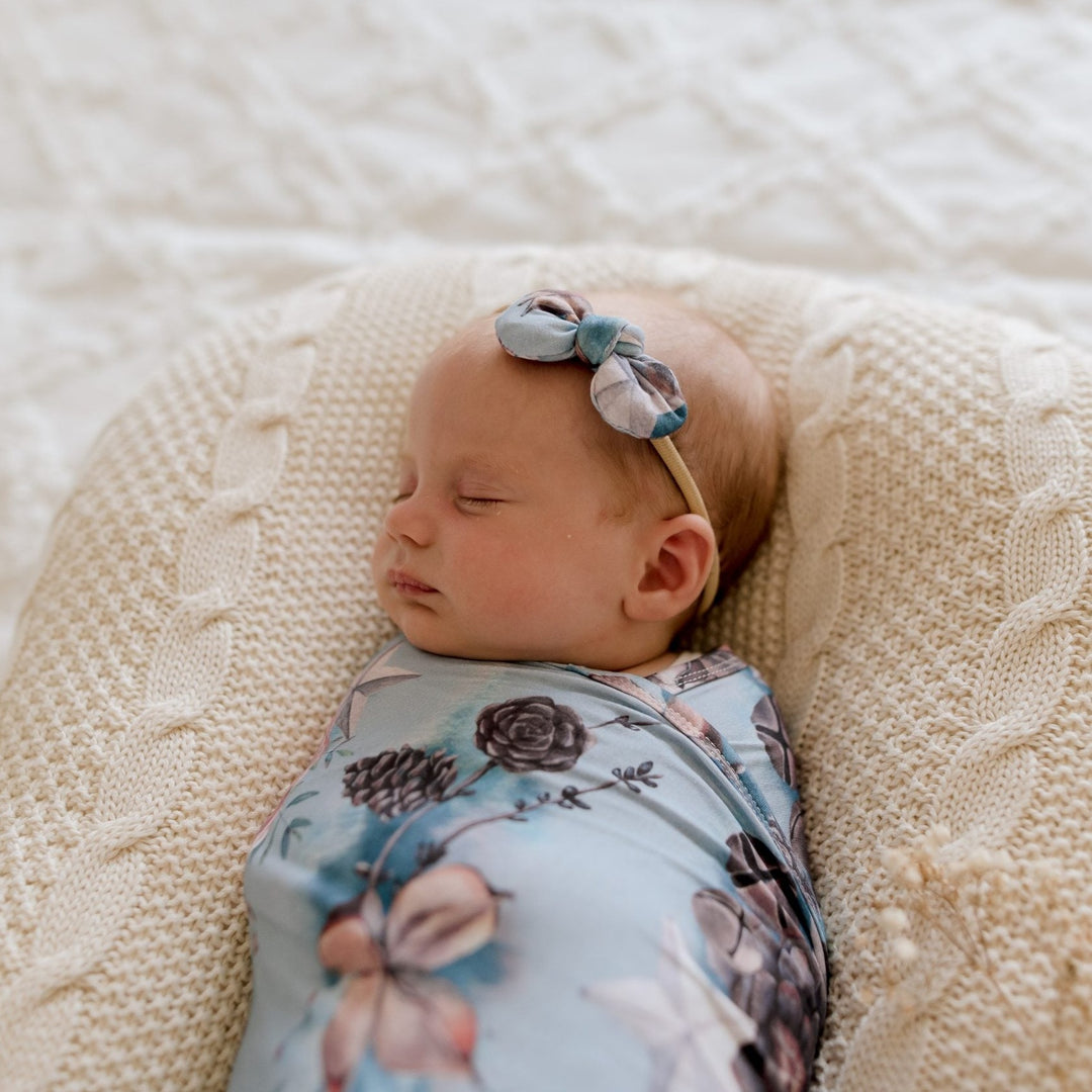 Aspen Jersey Baby Bows Headband Baby Girl Bow Headbands