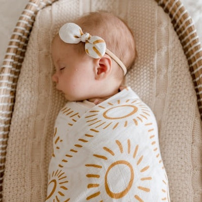 Wholesale Soleil Muslin Baby Bow Headband | Baby Headband | Australia 