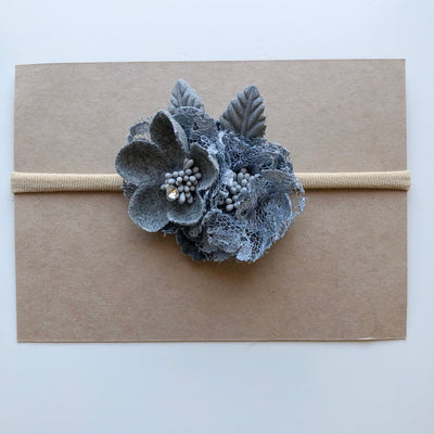 Bluebelle Petite Floral Lace Newborn Baby Girl Headband | Wholesale