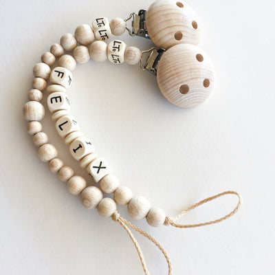 Signature Raw Personalised Baby Soother Chains | Dummy Chains | Australia